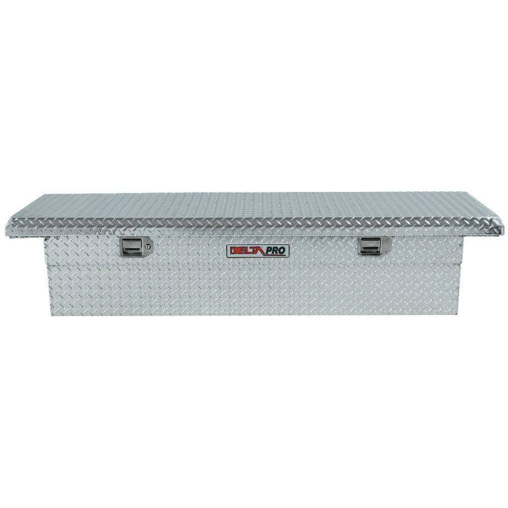 Delta 71.125 Diamond Plate Aluminum Full Size Crossbed Truck Tool Box PAC1357000