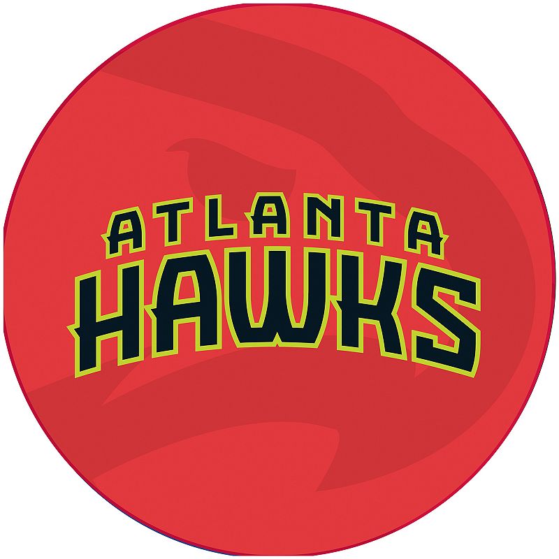 Atlanta Hawks Padded Ribbed Black Bar Stool