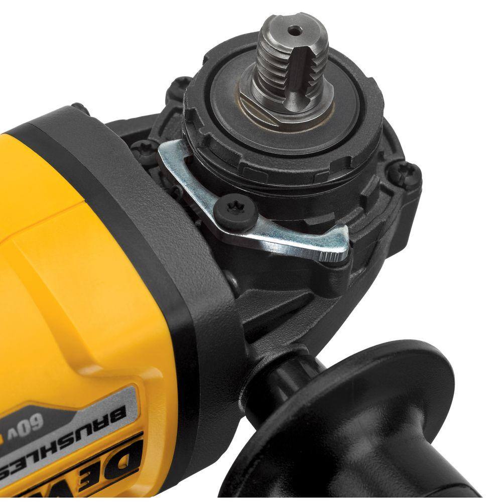 DW FLEXVOLT 60V MAX Cordless Brushless 4.5 in. Angle Grinder with Kickback Brake and (1) FLEXVOLT 6.0Ah Battery DCG414T1