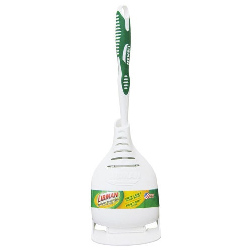 Libman 40 Round Toilet Bowl Brush with Closed Caddy (Case of 4)