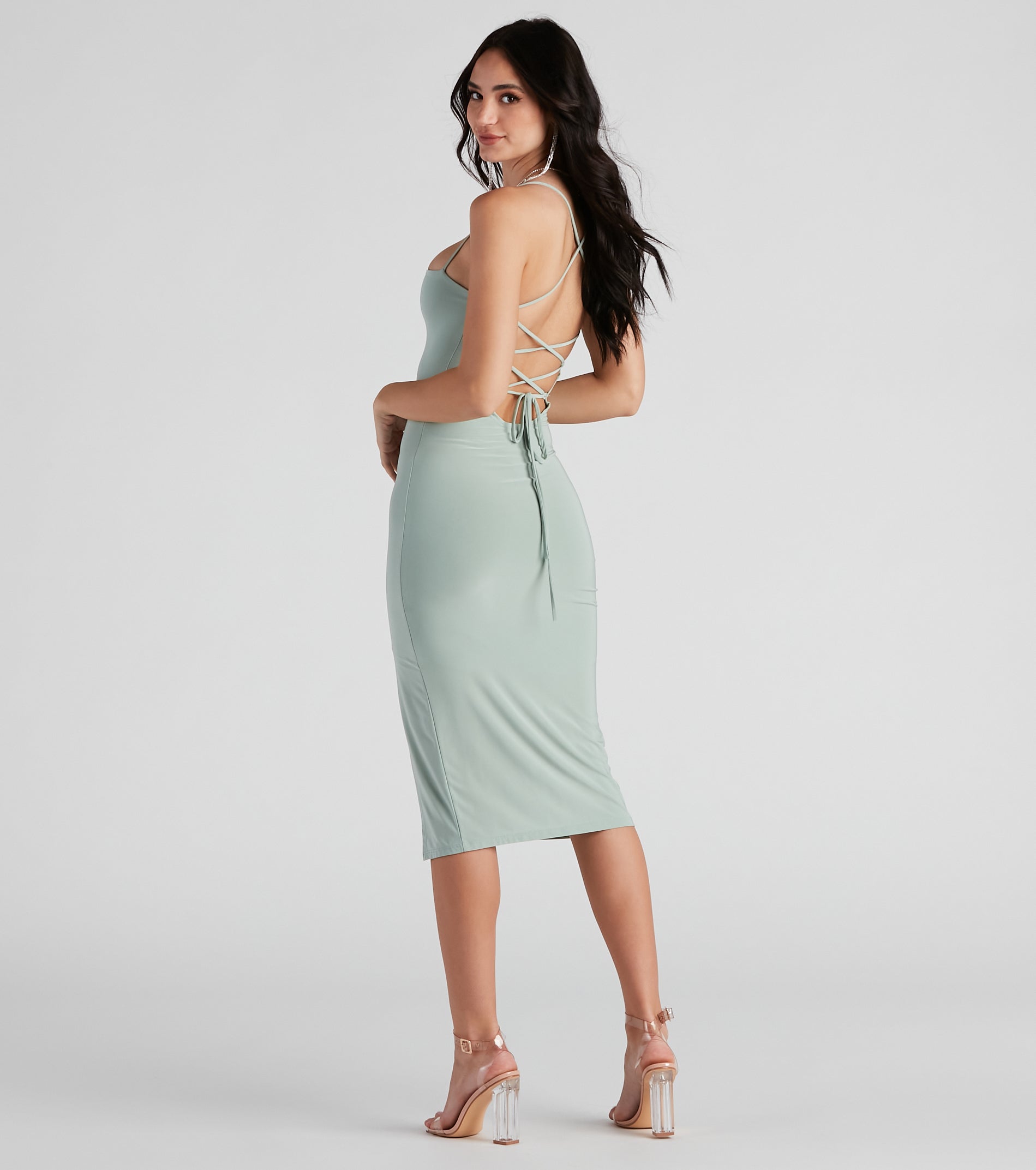 So Stunning Simple Knit Midi Dress