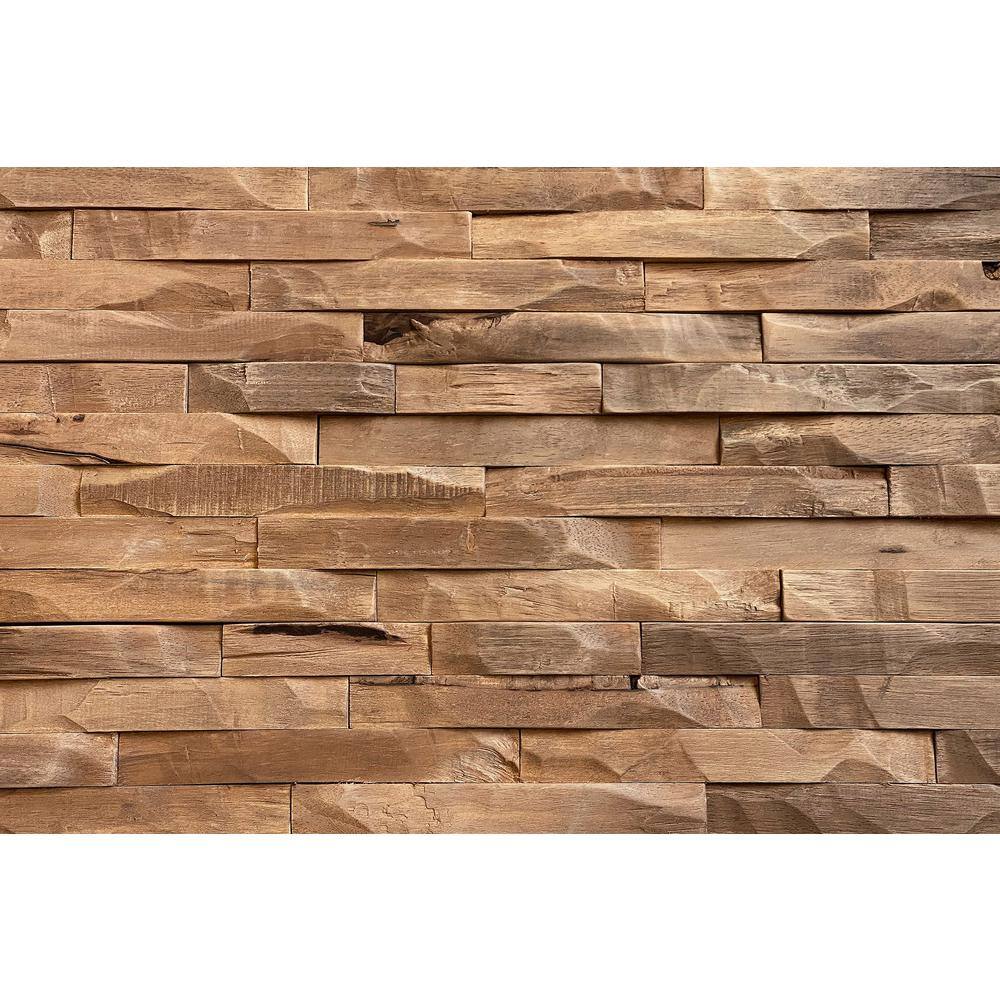 Wallscapes 1 in. x 6 in. x 2 ft. Espresso Hevea Rockwood Interlock Edge Hardwood Boards (11-Pack 10.83 sq. ft.) WSWCROCK-ES