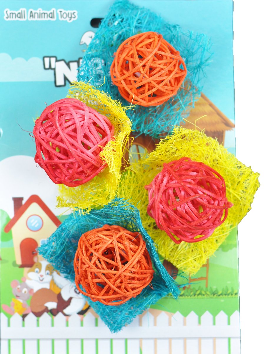 AandE Cage Company Bon Bons Loofah Small Pet Toy