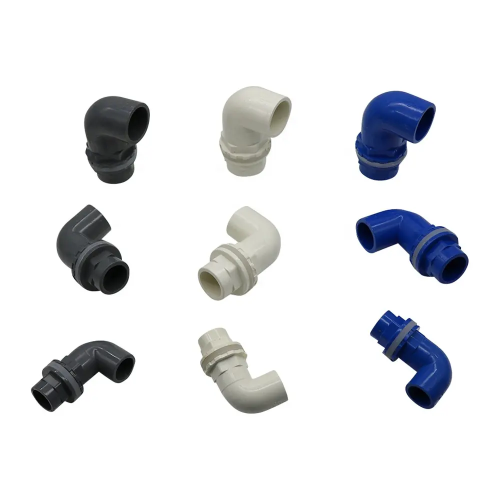 PVC 20/25/32mm 90 Degree Thickened Elbow Connectors Fish Water Tank Aquarium Pipe Fittings