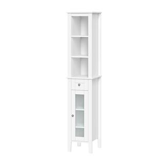 RiverRidge Home Prescott 11.75 in. W x 60 in. H x 13 in. D Slim Tall Cabinet in White 06-163