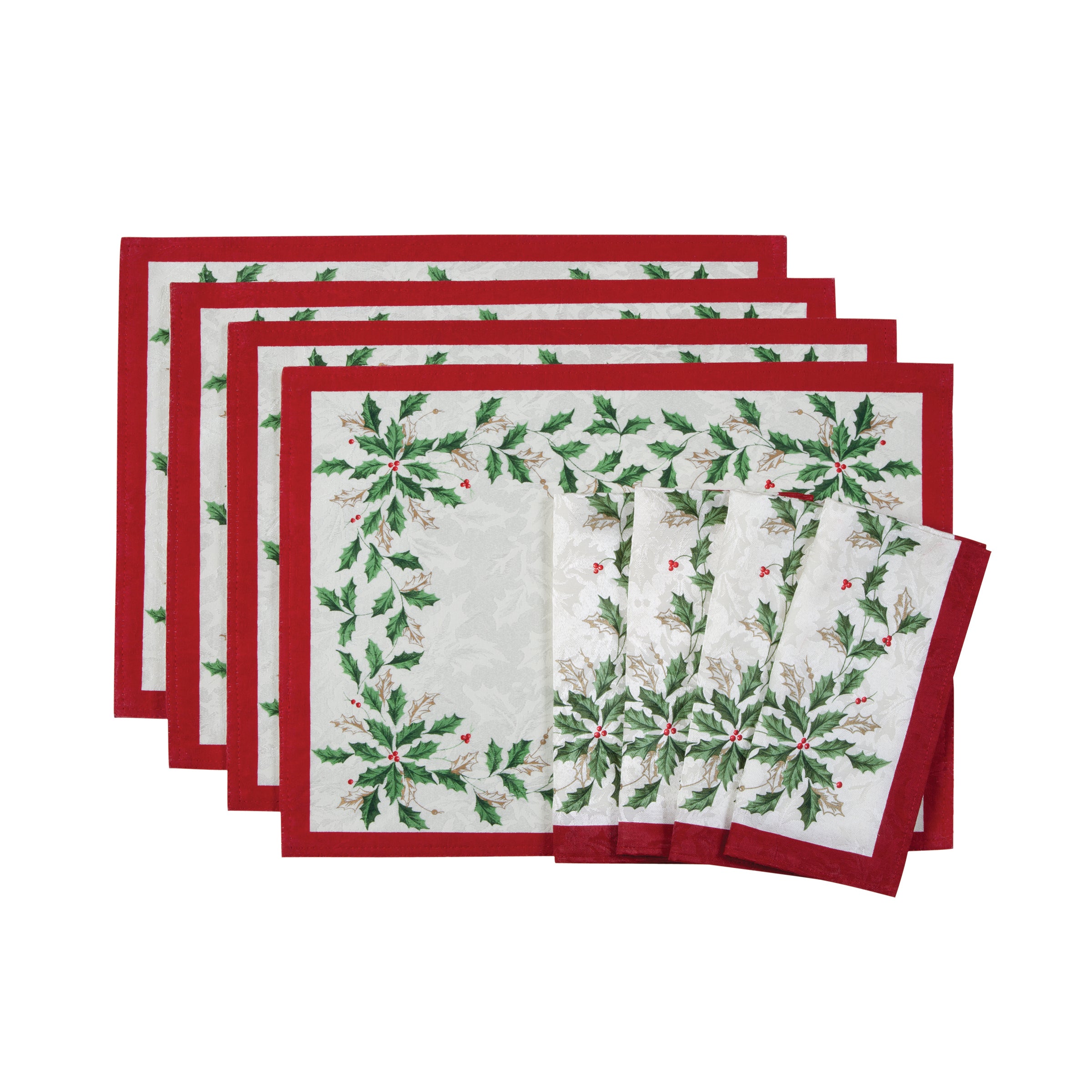 Holiday 8-Piece Placemats & Napkins Set