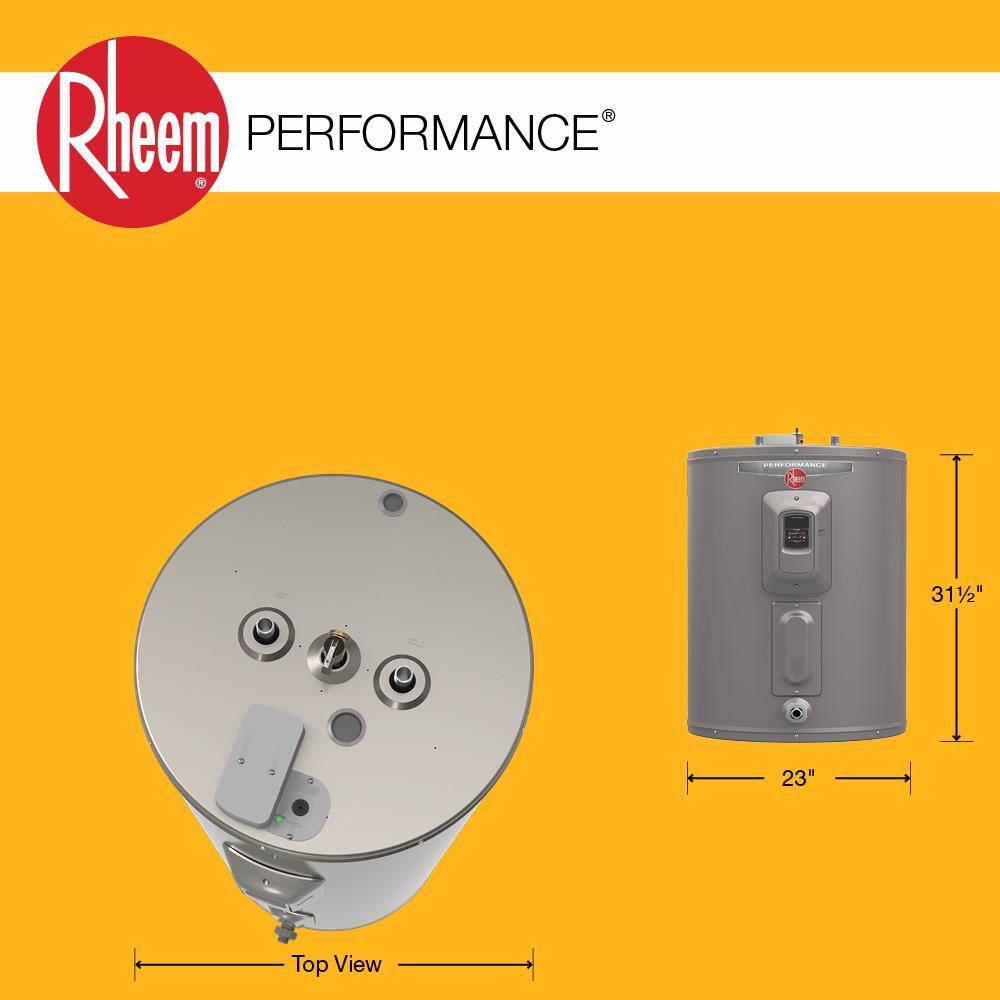 Rheem Performance 38 gal. Short 6 Year 3800W Electric Water Heater - WA OR Version XE38S06CG38U0