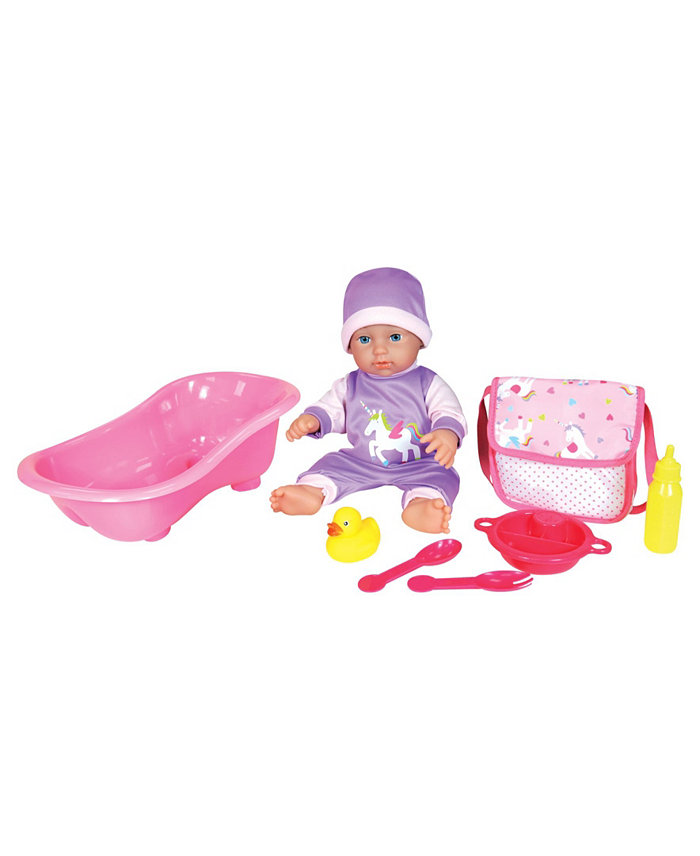 Lissi Dolls Baby Doll Bath Play Set 7 Piece