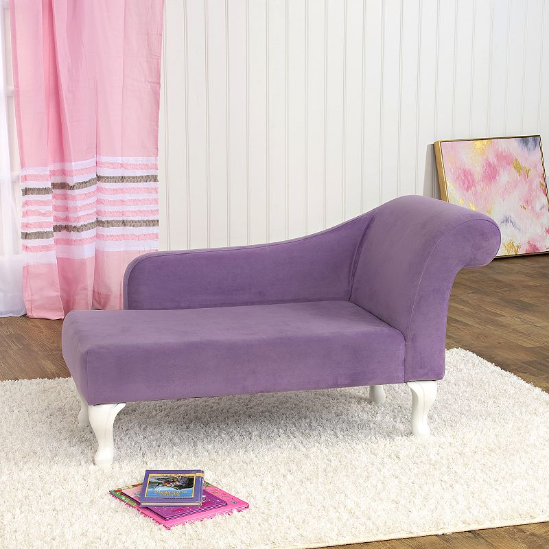 HomePop Kids Velvet Chaise Lounge