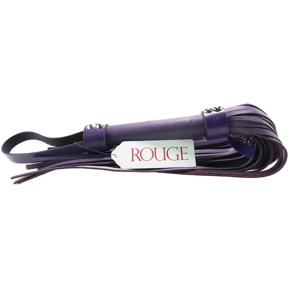 Leather Flogger in Purple