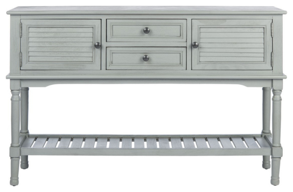 Piper 2 Drawer 2 Door Console Table  Distressed Gray   Traditional   Console Tables   by Rustic Home Furniture Deco  Houzz