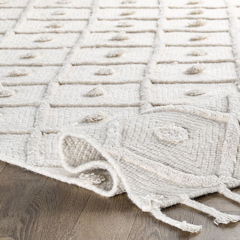 nuLOOM Trellis Tassel Jinny Wool Blend Rug