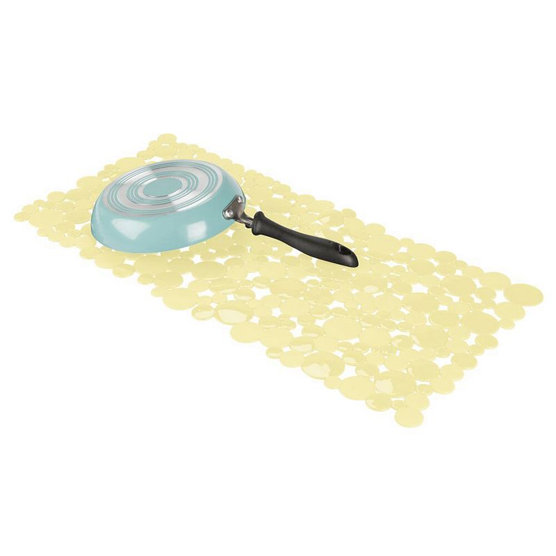 mDesign Plastic Kitchen Farmhouse Sink Mat - Bubble Design， X-Large