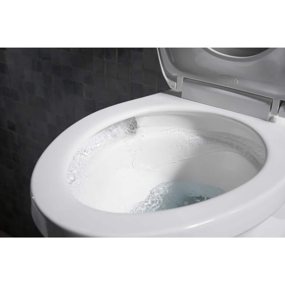 KOHLER Corbelle Comfort Height 2Piece 128 GPF Single Flush Elongated Toilet with Continuous Clean in White