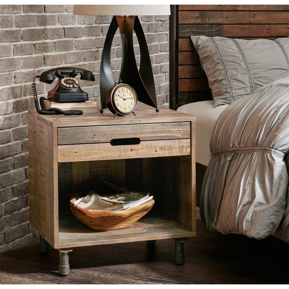 Carbon Loft Haberman Light Brown Multi Nightstand