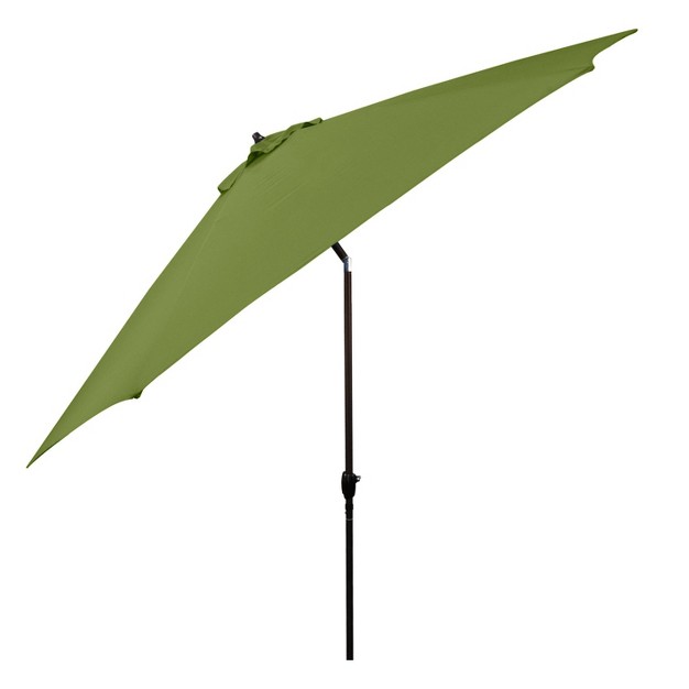 11 x27 X 11 x27 Aluminum Market Polyester Umbrella With Crank Lift Lime Green Astella