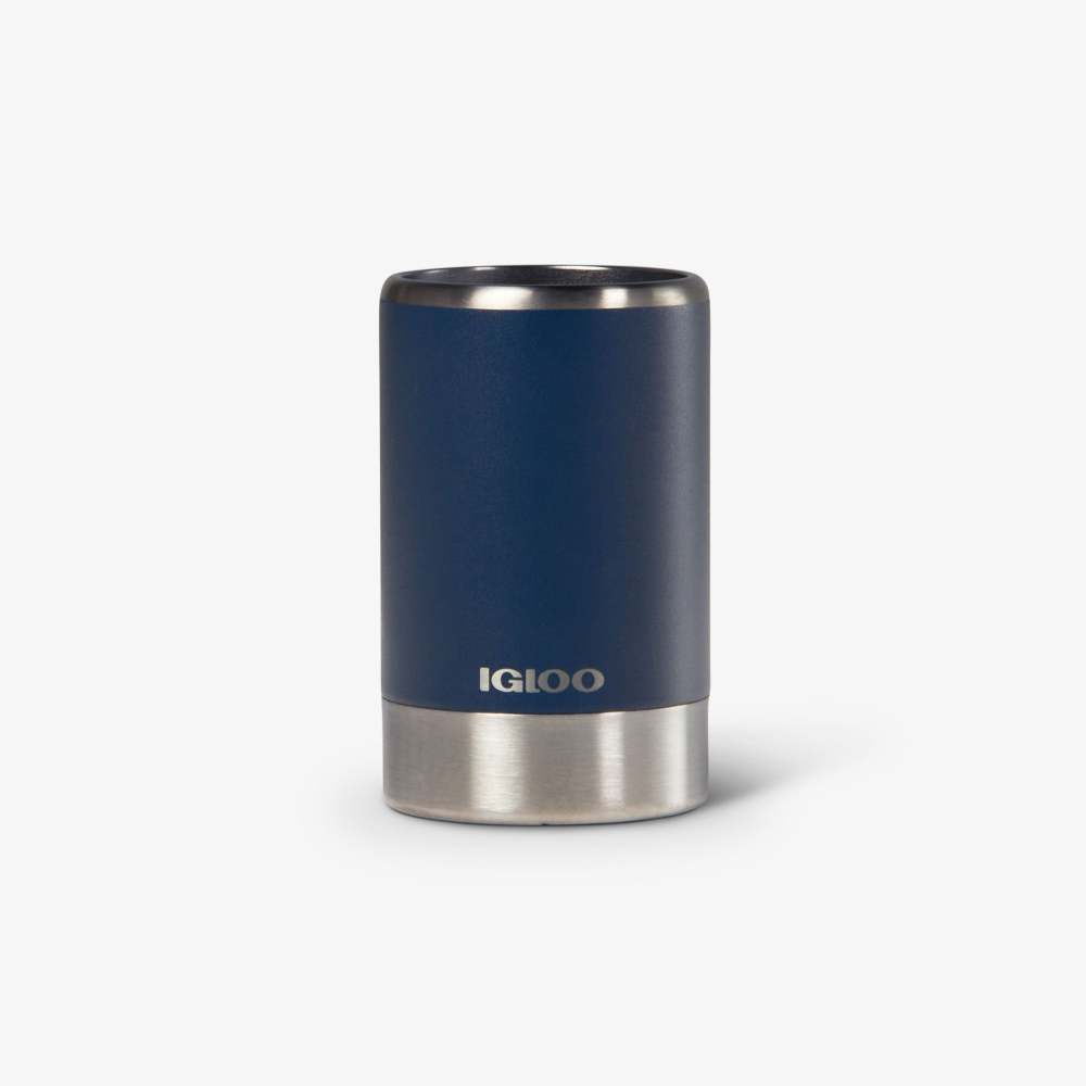 Igloo Coolmate Can Cooler Reusable Stainless Steel Blue 12oz ;