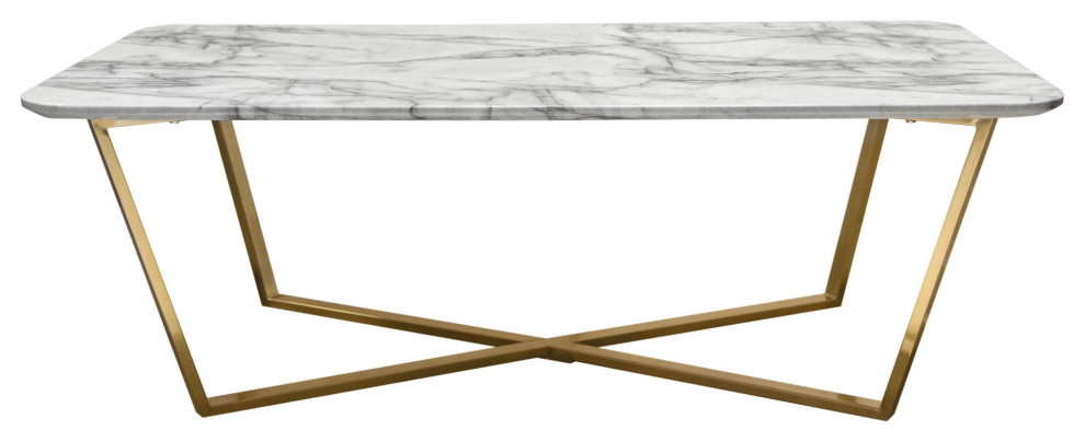 Vida Rectangle Cocktail Table  Gray   Contemporary   Coffee Tables   by AMOC  Houzz