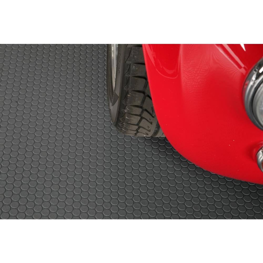 G-Floor Small Coin 7.5 ft. x 17 ft. Slate Grey Commercial Grade Vinyl Garage Flooring Cover and Protector GF60SC717SG