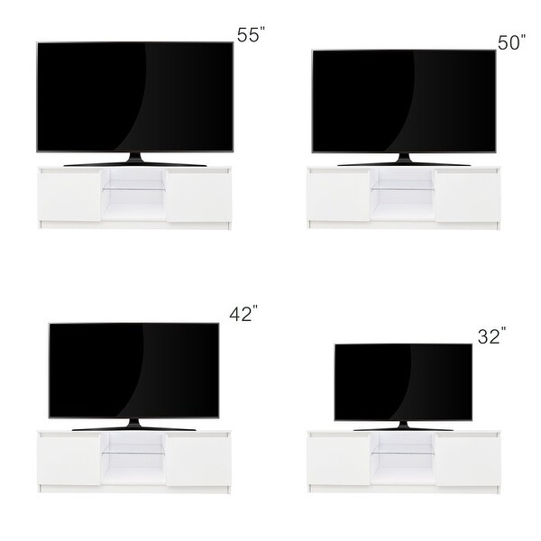 47 inch Modern LED TV Stand Entertainment Center Media Storage TV Cabinet