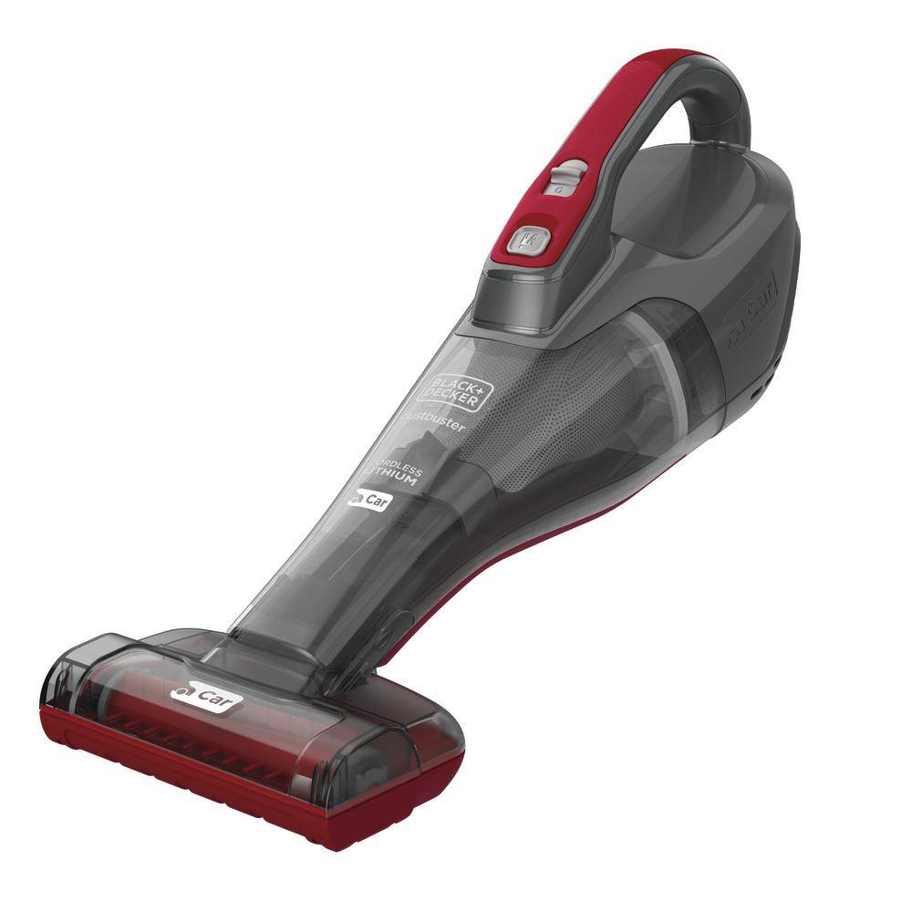 BLACK+DECKER Dustbuster QuickClean Cordless 12-Volt 1.8-Cup Handheld Car Vacuum with Motorized Upholstery Brush HLVB315JA26