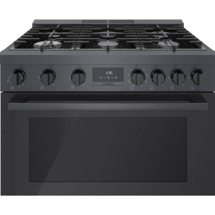 Bosch 36-inch Freestanding Dual Fuel Range with European Convection Technology HDS8645C