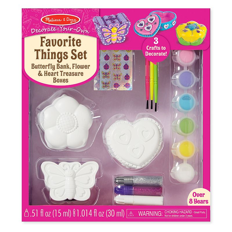 Melissa and Doug Decorate-Your-Own Favorite Things Craft Set