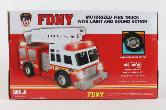 Daron Fdny Motorized Ladder Truck With Lights   So...