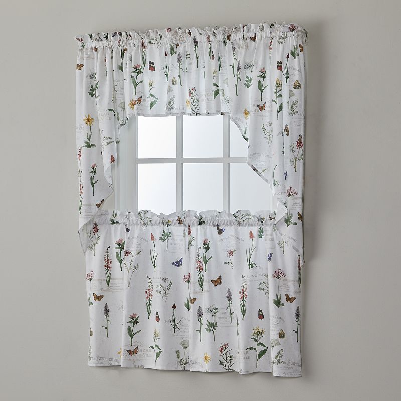 SKL Home Wildflower Script Window Tier Pair