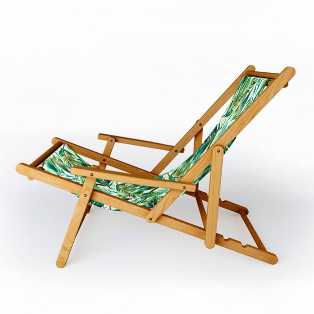 Marta Barragan Camarasa Leaf The Jungle Watercolor Sling Chair Deny Designs