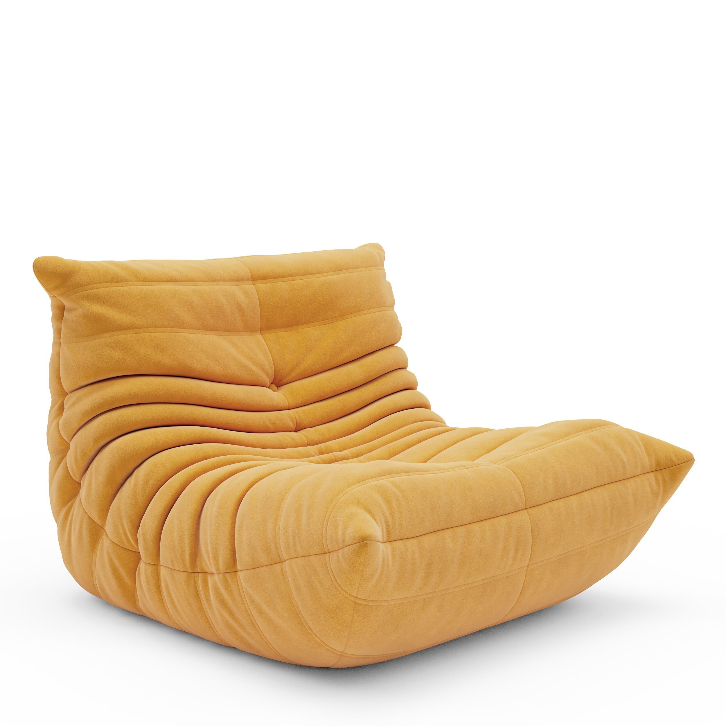 Cottinch Bean Bag Chair, All Ages, Suede Yellow