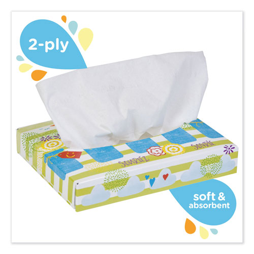 Kimberly-Clark Kleenex White Facial Tissue Junior Pack | 2-Ply， 40 Sheets