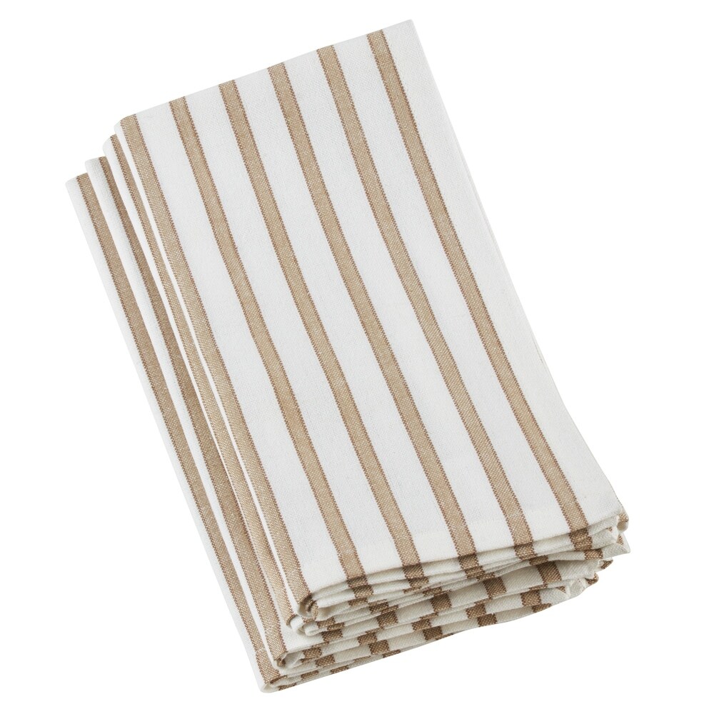 Cheerful Striped Cotton Napkins (Set of 4)