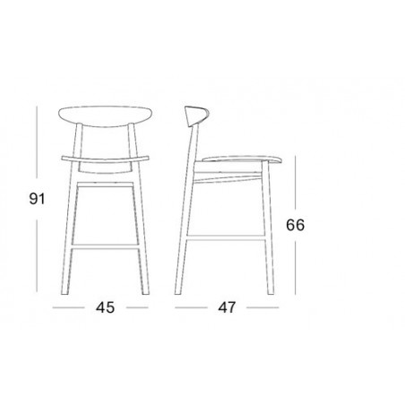 Tabouret Haut Vincent Sheppard - Mobilier Intérieur - GRIIN