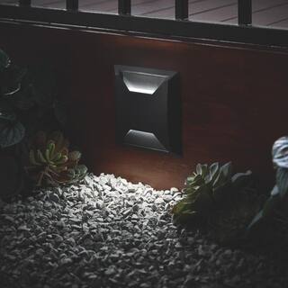 Hampton Bay Low Voltage Landscape Black Square In Ground WellDeck Light with 1.8-Watt 150 lumen Integrated LED LDS-WS2BL3000K