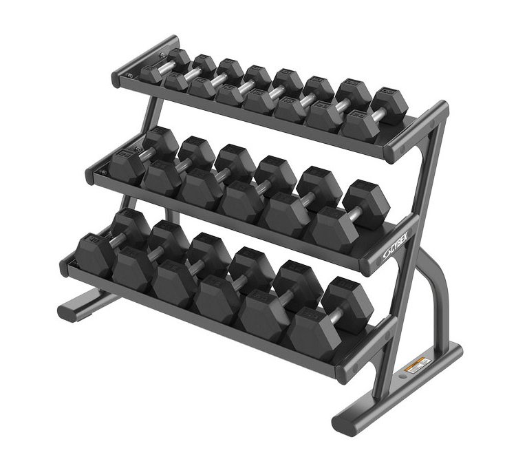 Life Fitness Cybex Ion Series 3-Tier Hex Dumbbell Rack