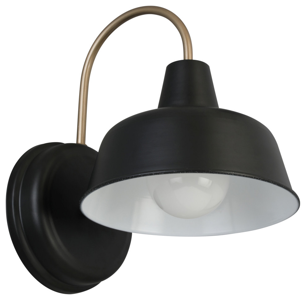 Design House 588285 Mason 11 quotTall Outdoor Wall Sconce   Farmhouse   Outdoor Wall Lights And Sconces   by Buildcom  Houzz