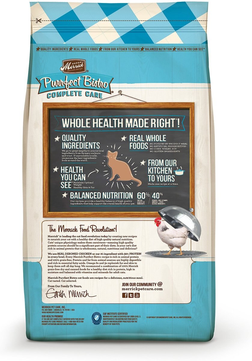 Merrick Purrfect Bistro Grain-Free Healthy Weight Recipe Dry Cat Food