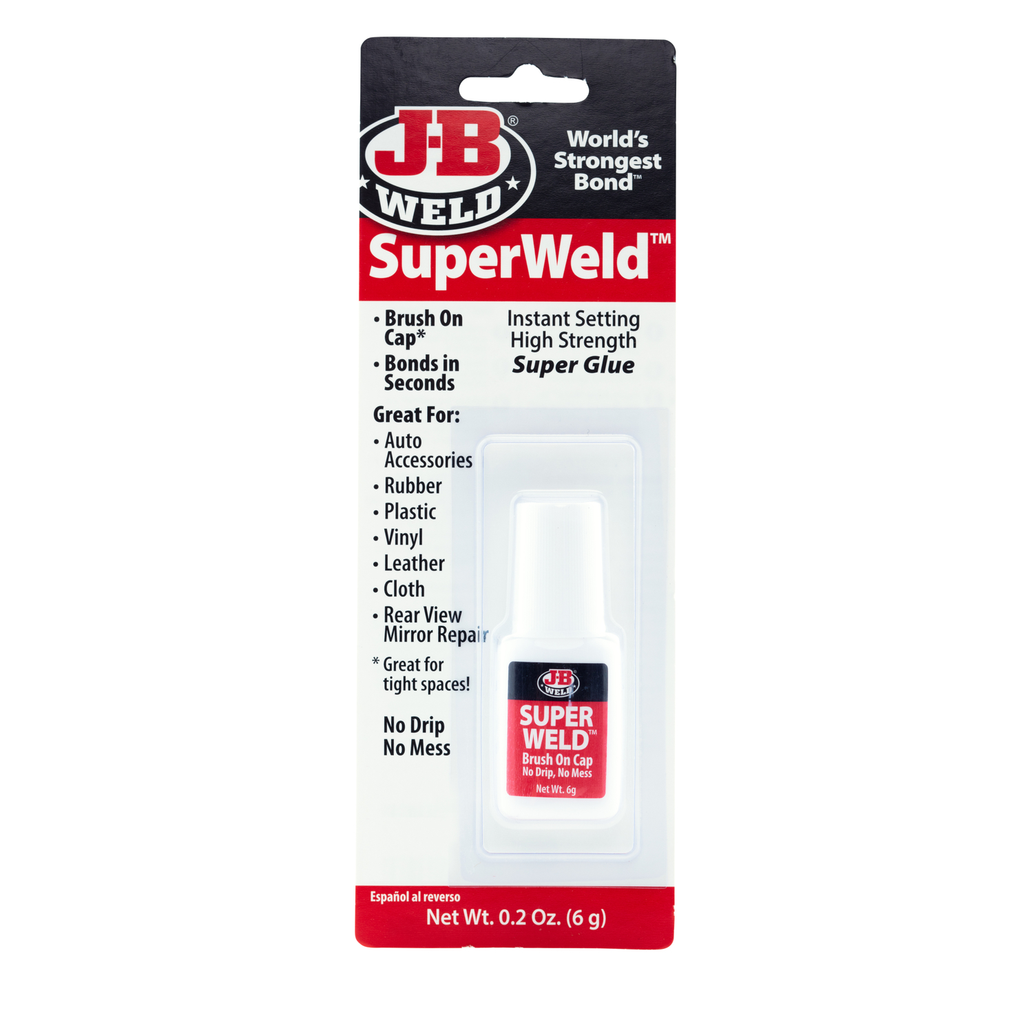 J-B Weld SuperWeld High Strength Glue Super Glue Brush On 0.2 gm