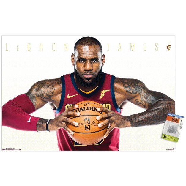 Trends International Nba Cleveland Cavaliers Lebron James 17 Unframed Wall Poster Prints