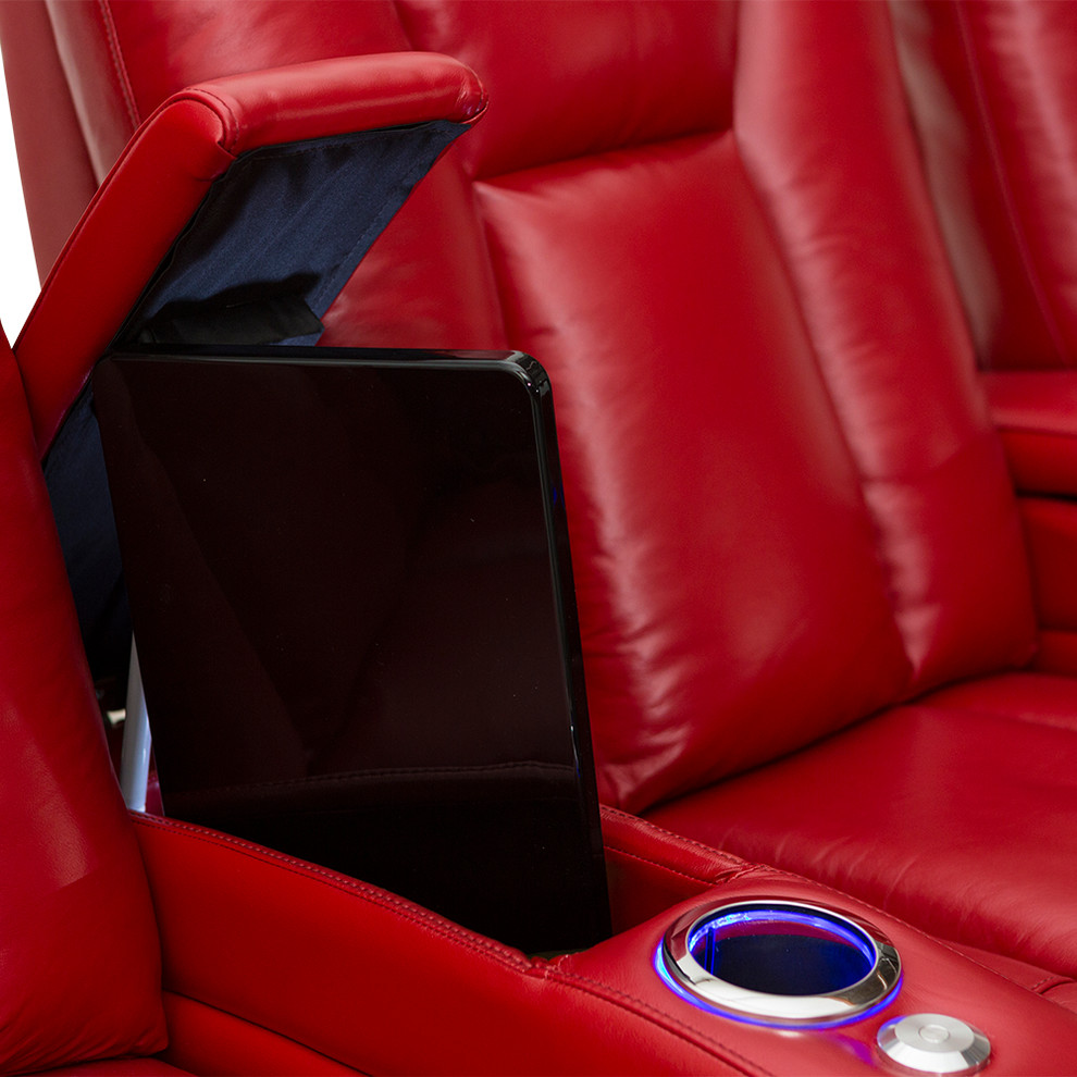 Seatcraft Serenity Leather Home Theater Seating Power Recline   Contemporary   Theater Seating   by Stargate Cinema  Houzz