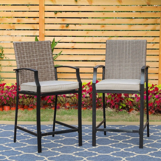 2pk Outdoor Bar Stools Captiva Designs