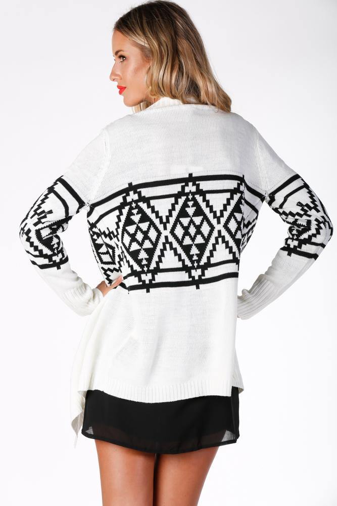 Oh Deer Cardigan White