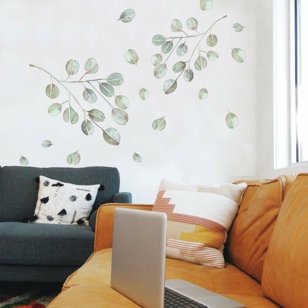 Catcoq Eucalyptus Peel And Stick Giant Wall Decal Roommates