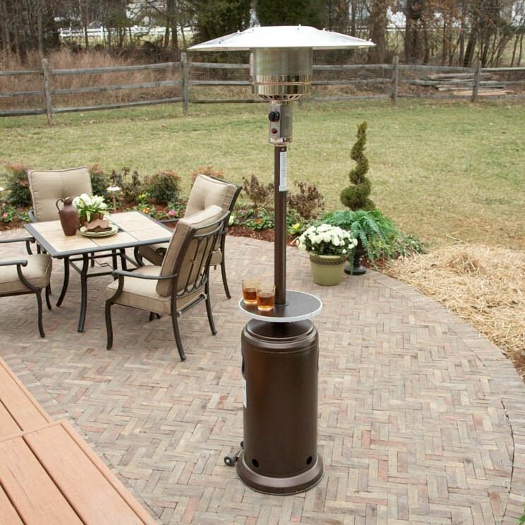 AZ Patio Heaters 41，000 BTU Propane Gas Patio Heater With Table