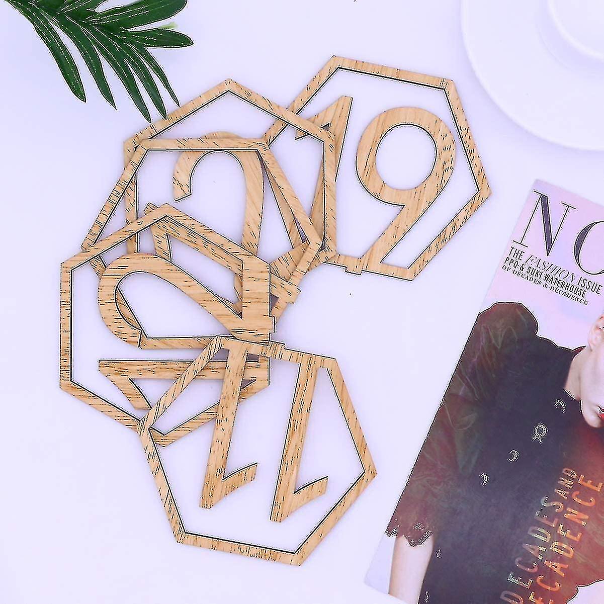 1 20 Table Numbers For Wedding Number Holders Wooden Weddings Rustic Centerpieces Table Sign Table Numbers Holder Base Hexagon Wooden Table Numbers