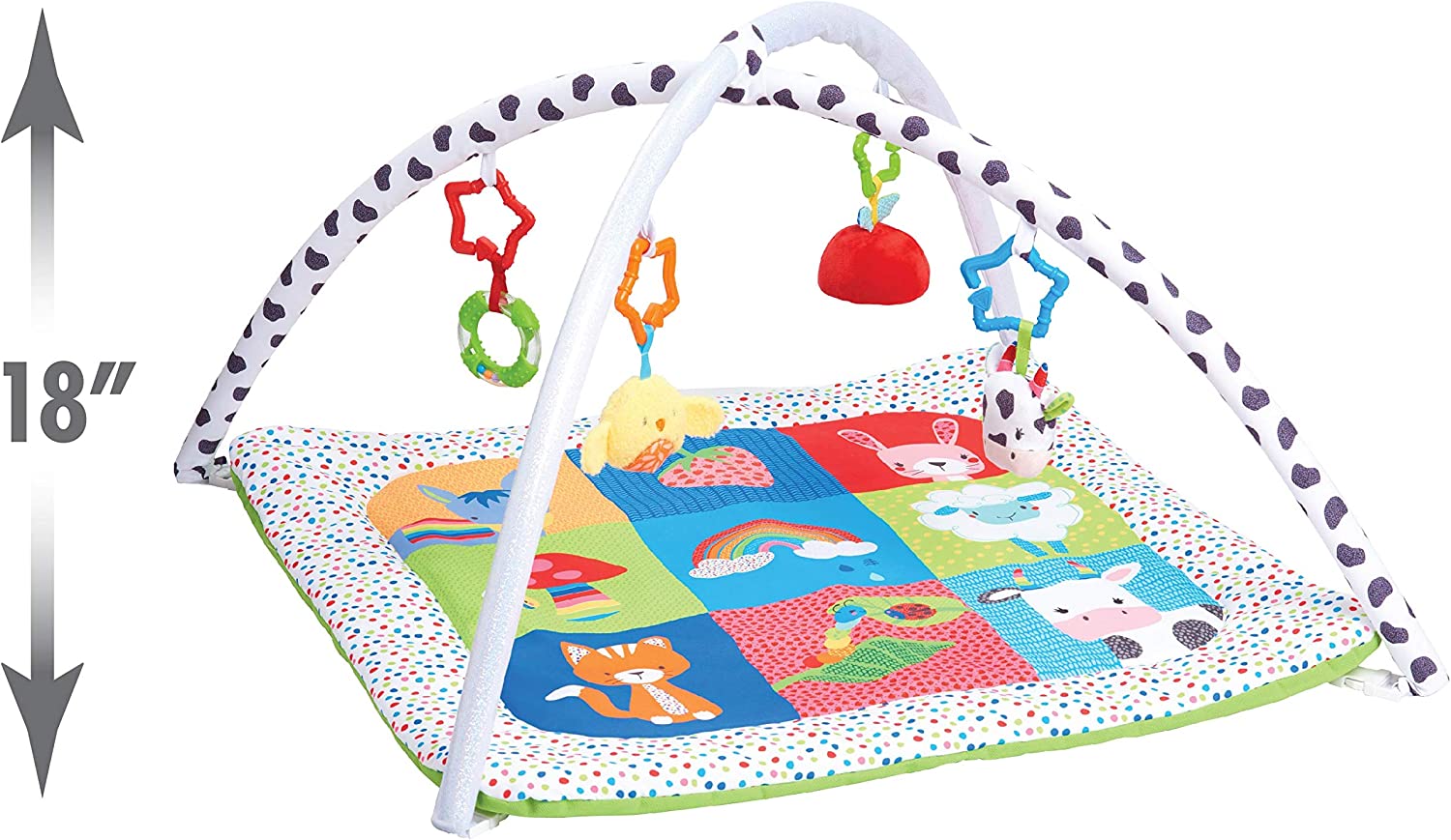 Early Learning Centre Blossom Farm Playmat and Arch， Physical Development， Hand Eye Coordination， Stimulates Senses， Baby Toys 0+ Months， by Just Play