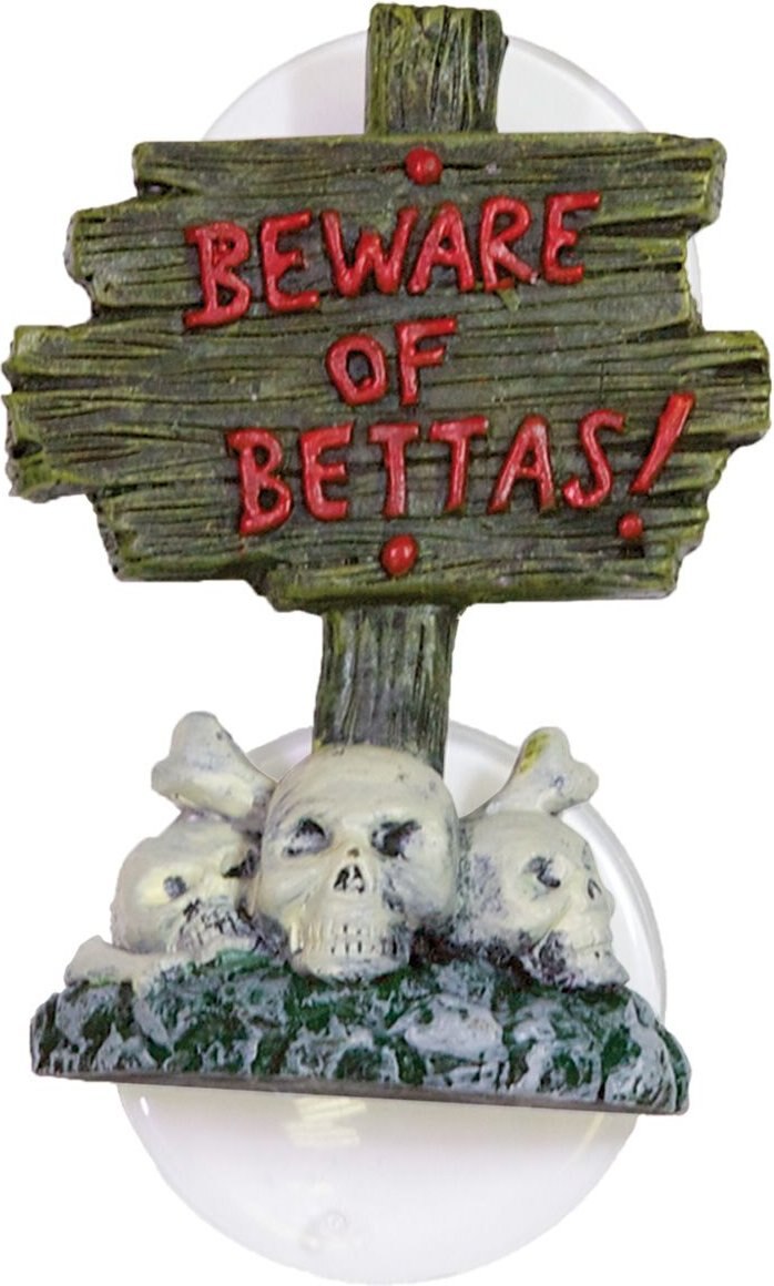 Zoo Med Betta Bling Skull Sign