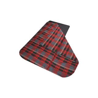 Disc-O-Bed Children's Duvalay with Luxury Lumberjack Pattern Memory Foam Sleeping Bag and Duvet 50354