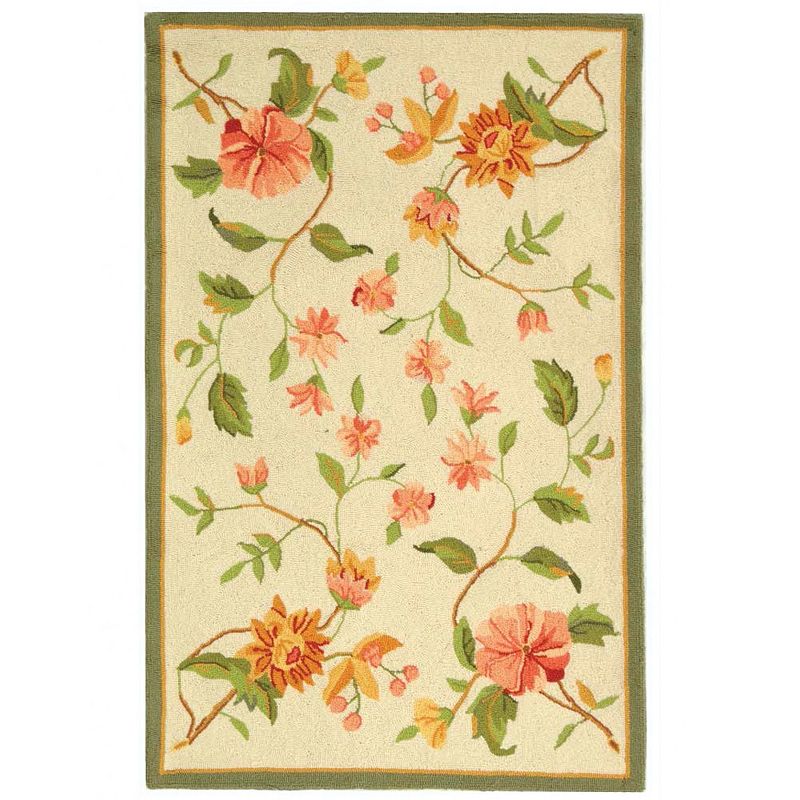 Safavieh Chelsea Floral Leaves Framed Wool Rug - 2'6'' x 4'